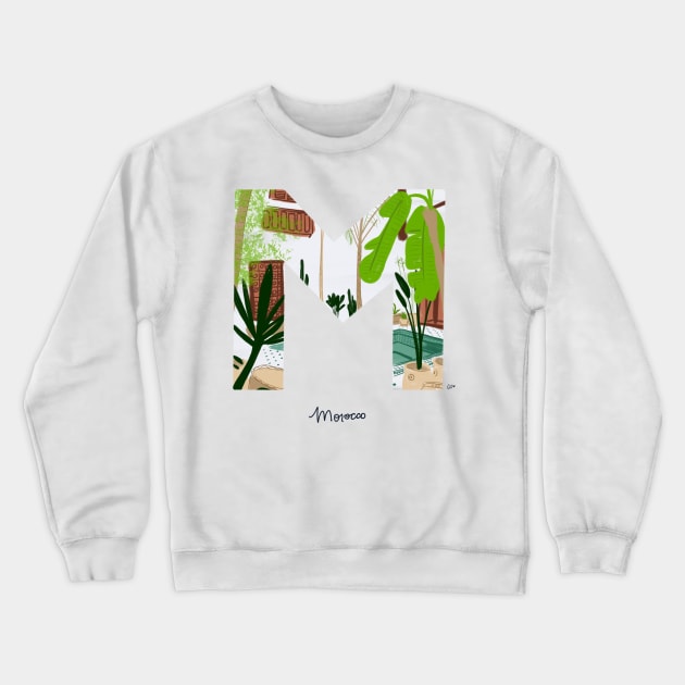 Bucket list destination - Morocco Crewneck Sweatshirt by gabbadelgado